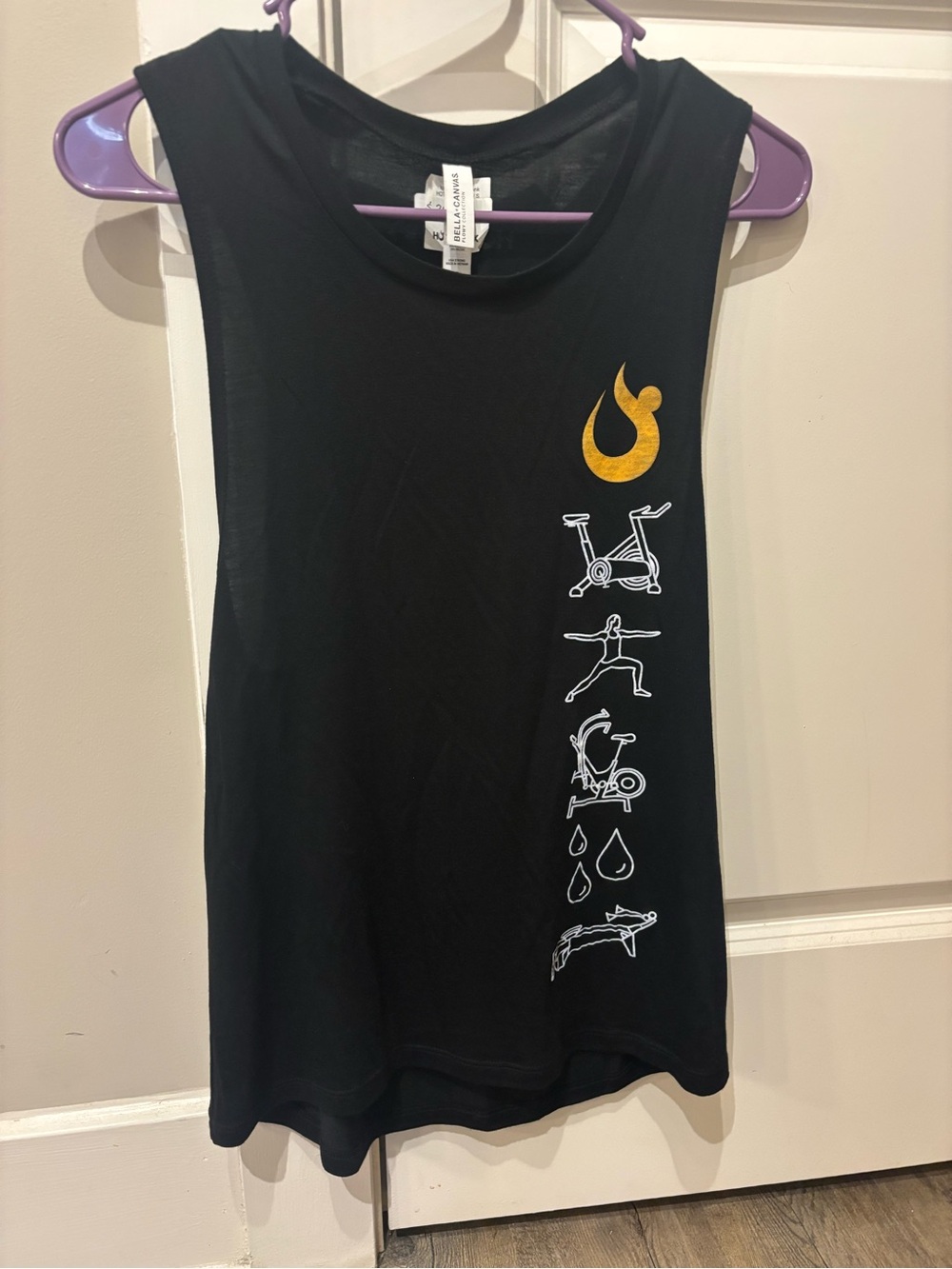 Women’s Black Hotworx Muscle Tank Top - Brand New